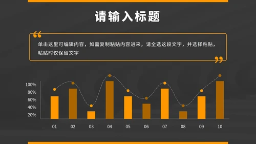 黄色简约现代工作总结PPT模板