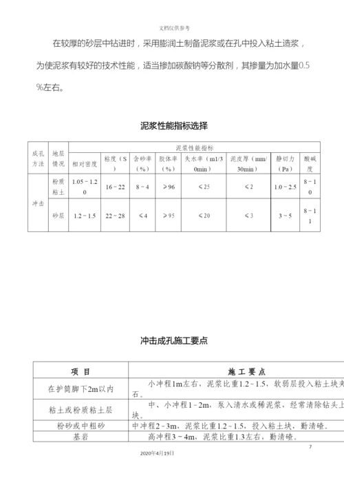 冲孔灌注桩方案.docx