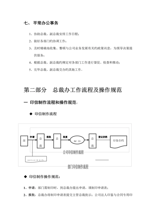 总裁办职能与工作标准流程.docx