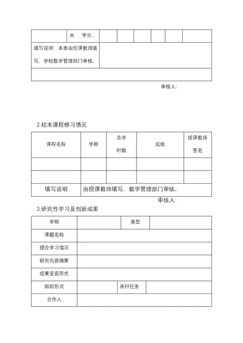 山东省普通高中学生综合素质材料填报用表