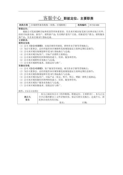 客服中心组织机构、职能定位、主要职责.docx