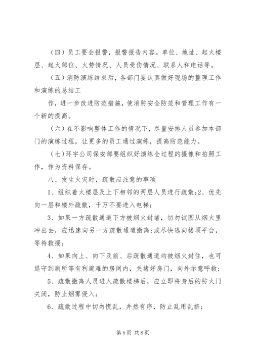 银行消防演练方案.docx