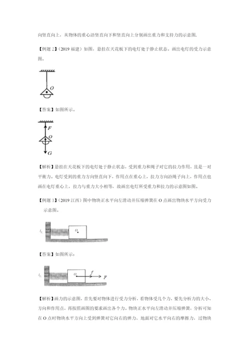 （备战2021）中考物理作图题必考10种类型学考练 专题05 力的示意图的作图题（含解析）.docx