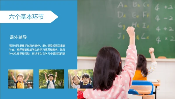 蓝色简约风学校教学常规管理培训PPT课件教师培训