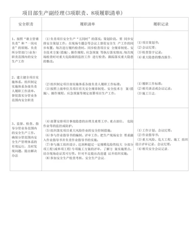 项目部生产副经理履职能力评价清单.docx