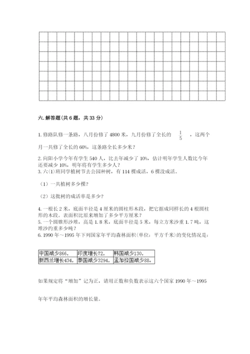 六年级下册数学期末测试卷（满分必刷）.docx