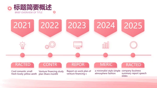 粉色创意公司1周年庆ppt模板活动策划方案