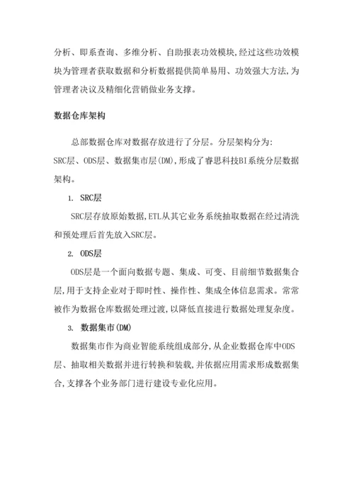 睿思BI商业智能解决方案技术白皮书模板.docx