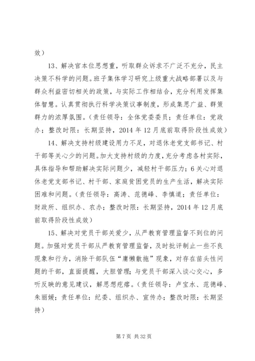 镇党政班子整改工作方案.docx