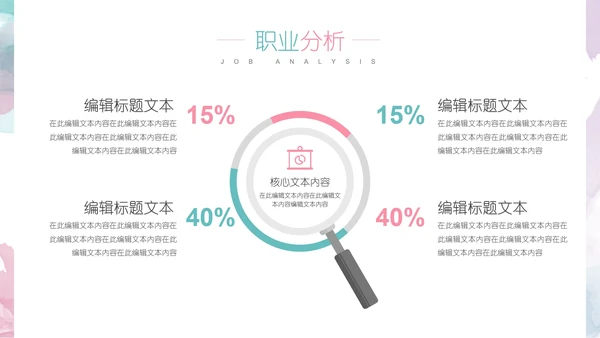 小清新大学生职业生涯规划PPT模版