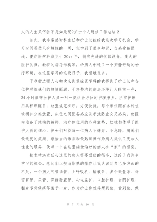 护士个人进修工作总结.docx