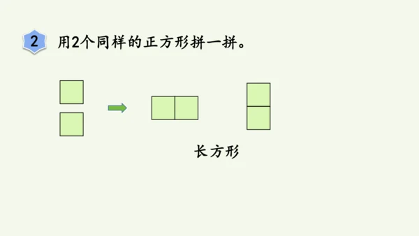 1.2  平面图形的拼组（课件）(共13张PPT)2024-2025学年人教版一年级数学下册