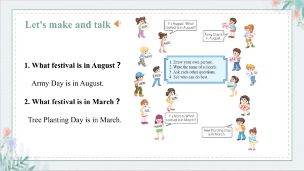 Unit 5 July is the seventh month Lesson 25 - Lesso