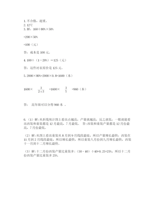 北师大版六年级数学下学期期末测试题【典优】.docx