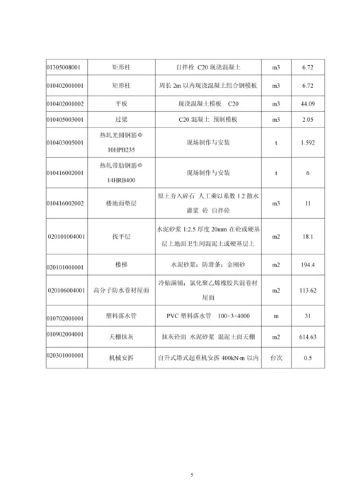 毕业设计-学生宿舍工程施工投标控制价编制及分析.docx