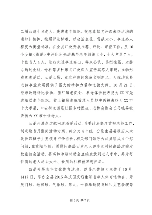 县老龄办XX年度工作情况报告.docx