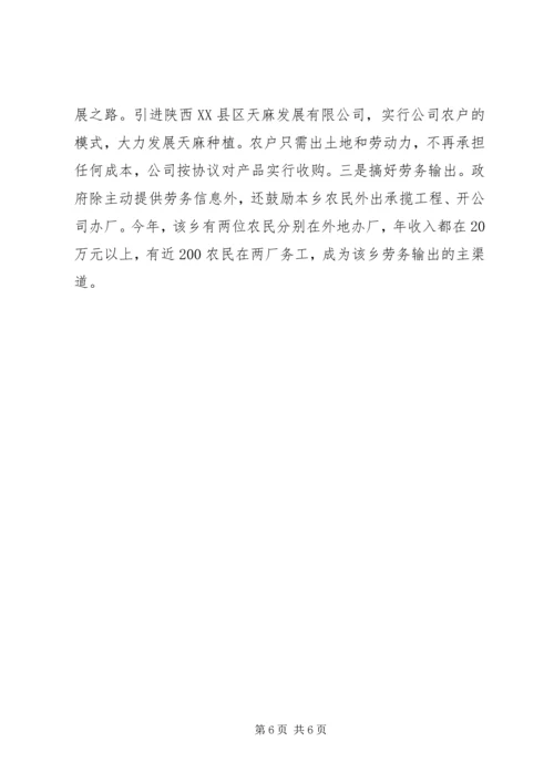 关于××乡农民增收情况的调查 (6).docx