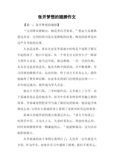 张开梦想的翅膀作文.docx