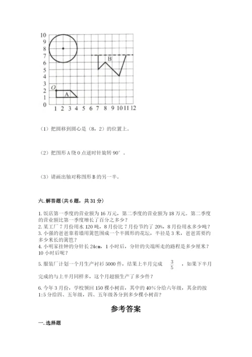 人教版小学六年级上册数学期末测试卷精品【全国通用】.docx