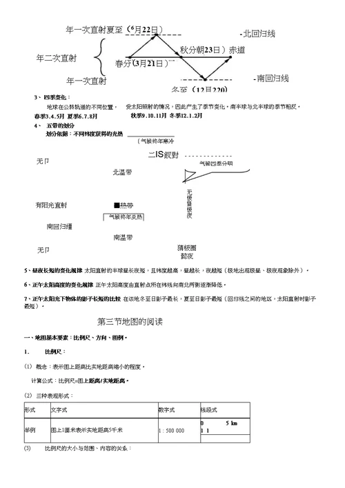 第一章 地球和地图 学案