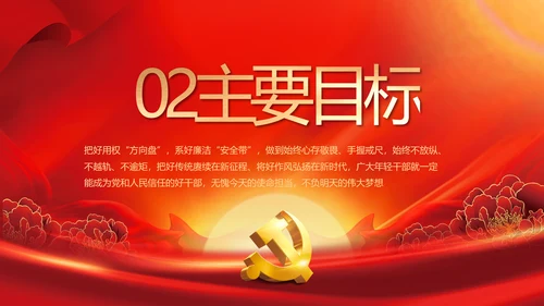 党政党支部年终工作总结汇报PPT党课