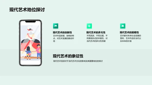 现代艺术研究论述PPT模板