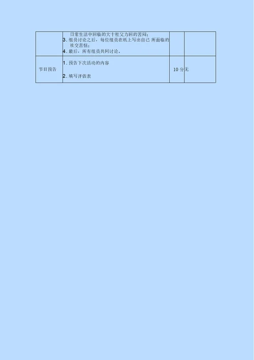 非常有用的人际沟通小组活动方案