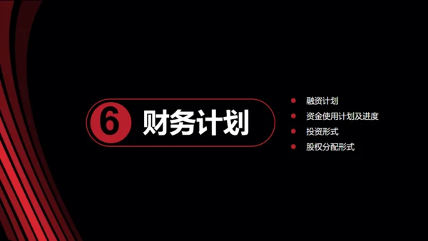 黑金大气创业商业计划书通用PPT模板