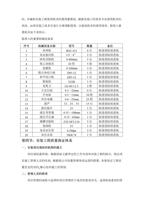 变电所安装综合施工专题方案.docx