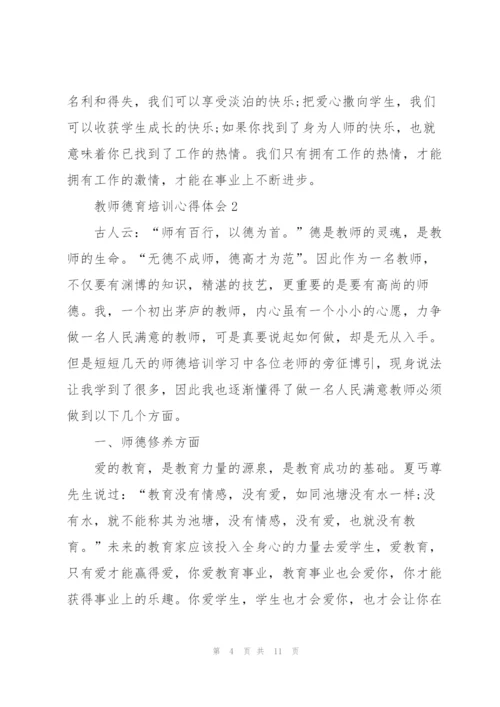 教师德育教育培训心得体会3篇.docx