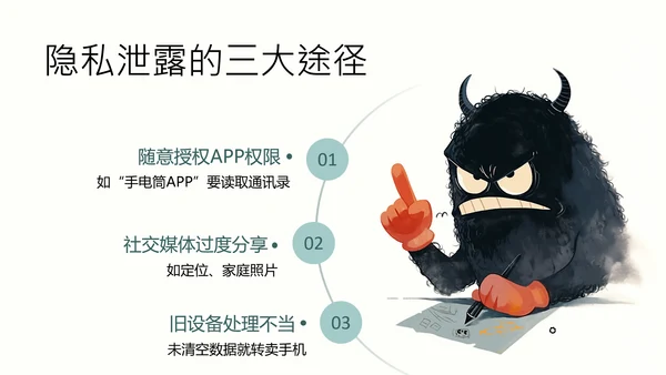 黄蓝色简约卡通插画网络安全指南PPT模板