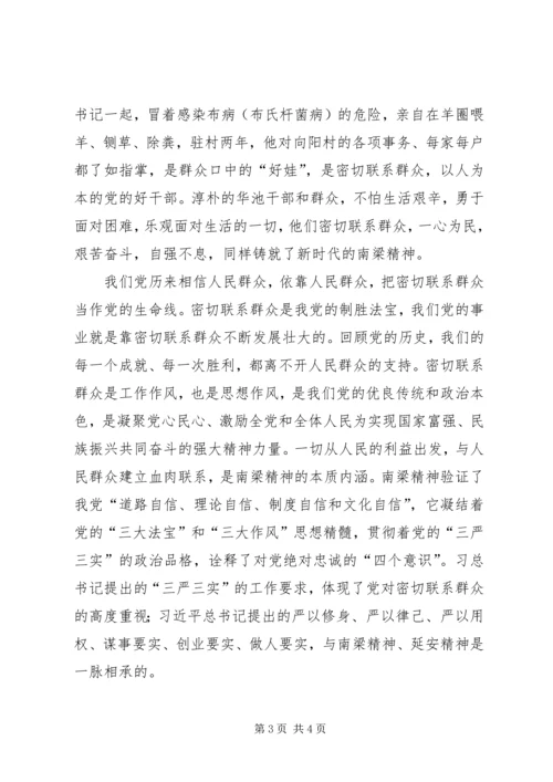 学习南梁精神做好本职工作.docx