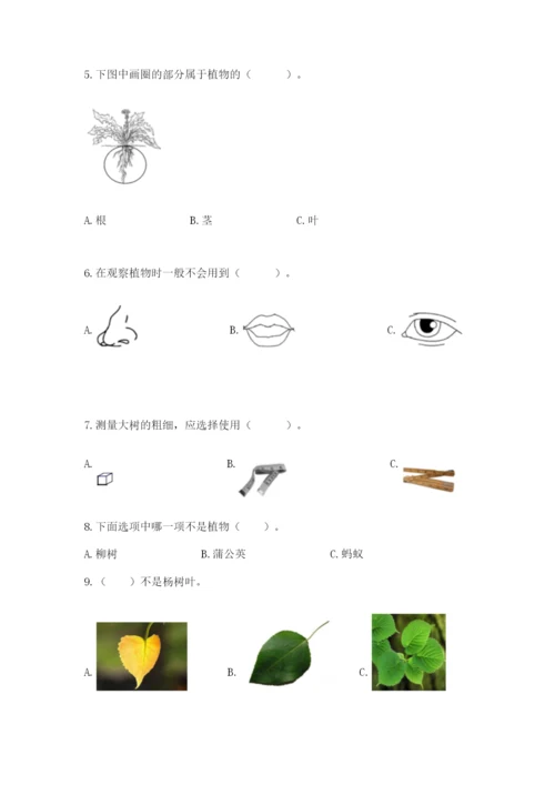 教科版一年级上册科学期末测试卷（典型题）.docx