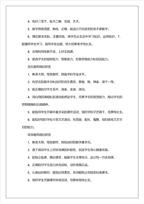 教师岗位职责情况小结共11篇