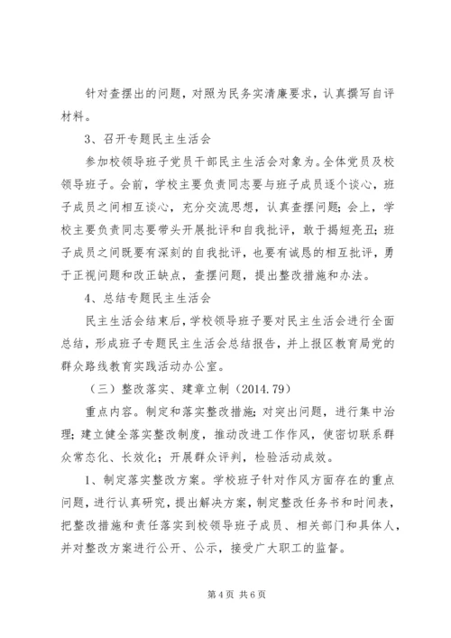 绿坝小学开展党的群众路线教育实践活动实施方案.docx