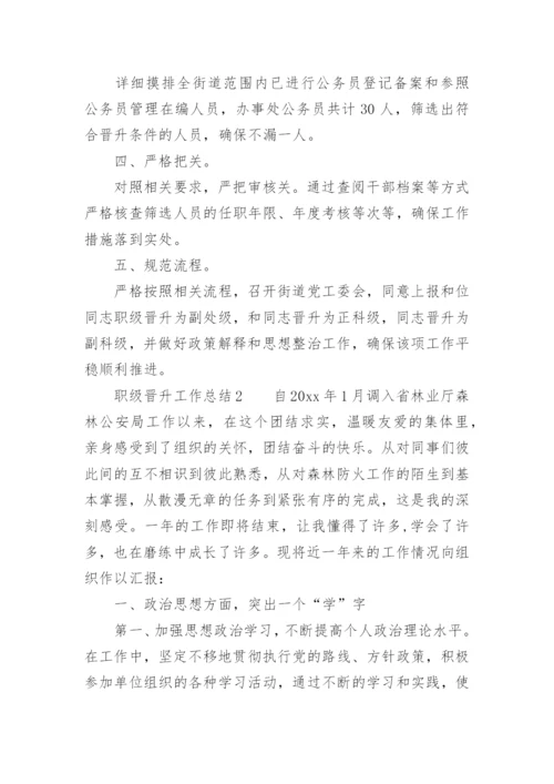 职级晋升工作总结.docx