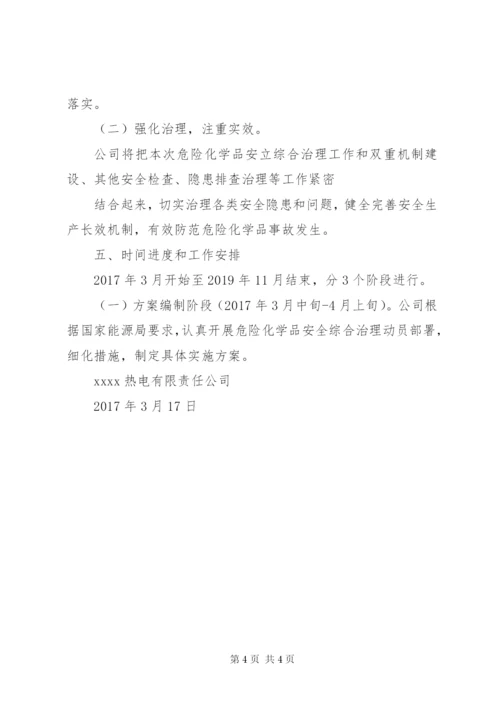 危险化学品安全综合治理实施方案.docx