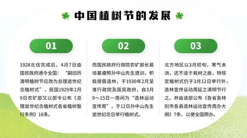 中国植树节通用PPT模板