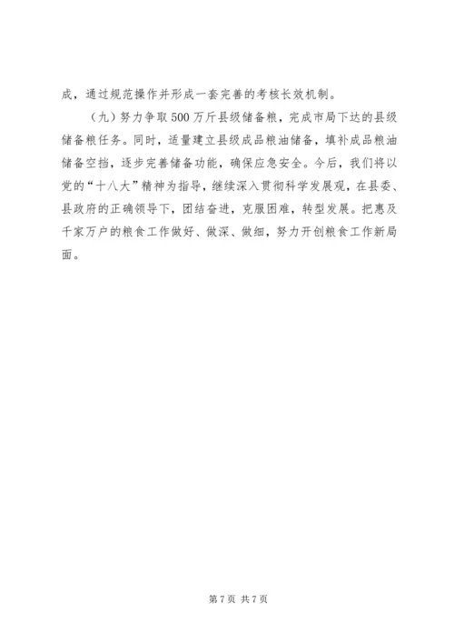 粮食管理中心XX年工作总结XX年重点工作计划.docx