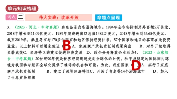 第三单元  中国特色社会主义道路（单元复习课件）八年级历史下册同步备课系列（部编版）