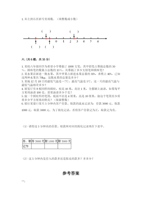 山东省济南市外国语学校小升初数学试卷附参考答案（预热题）.docx