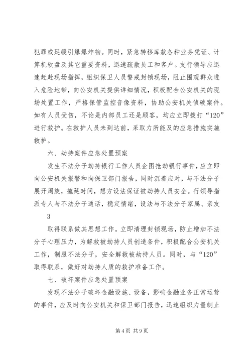 银行安全保卫应急预案.docx