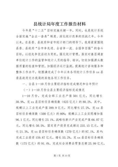 县统计局年度工作报告材料 (2).docx