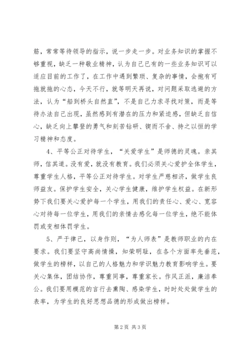 学习新《中小学教师职业道德规范》自查报告精编.docx