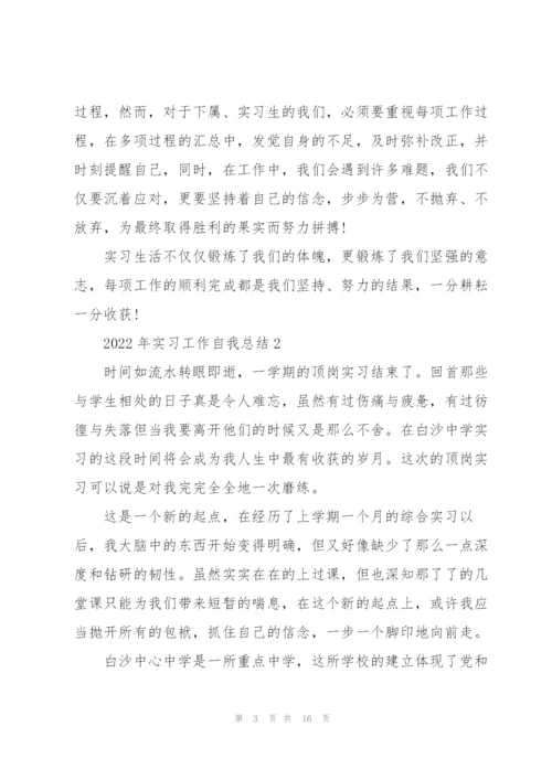 2022年实习工作自我总结范文.docx