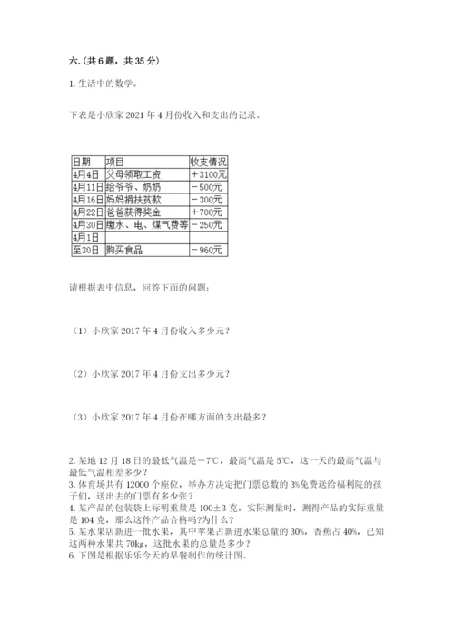 小学数学六年级下册竞赛试题及参考答案【基础题】.docx