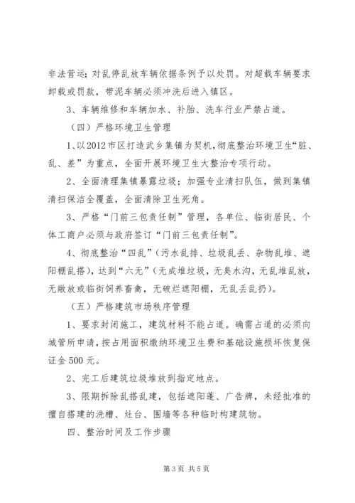 关于开展武乡镇集镇环境综合整治的.docx