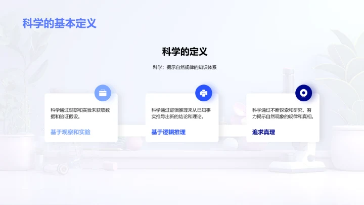 科学概念与方法PPT模板