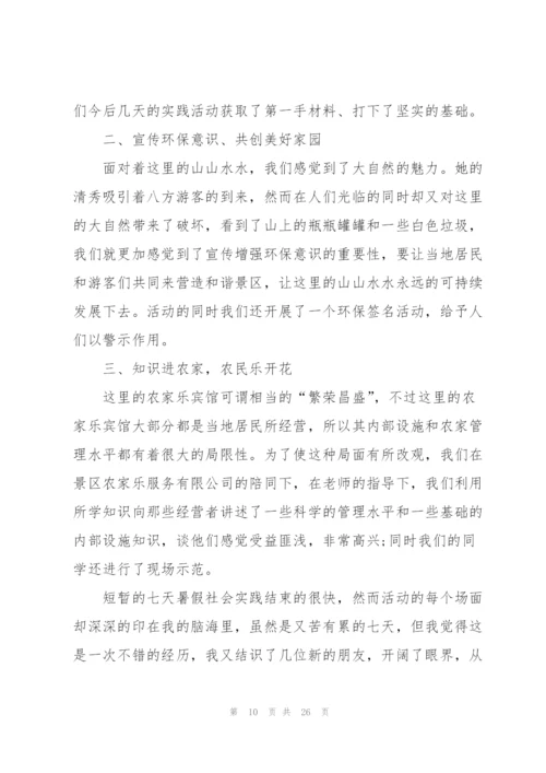 暑假实践活动总结（10篇）.docx