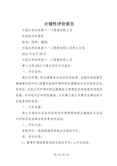 合规性评价报告 (2).docx